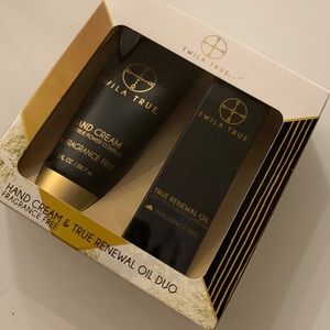 Twila true hand cream and true renewal oil duo